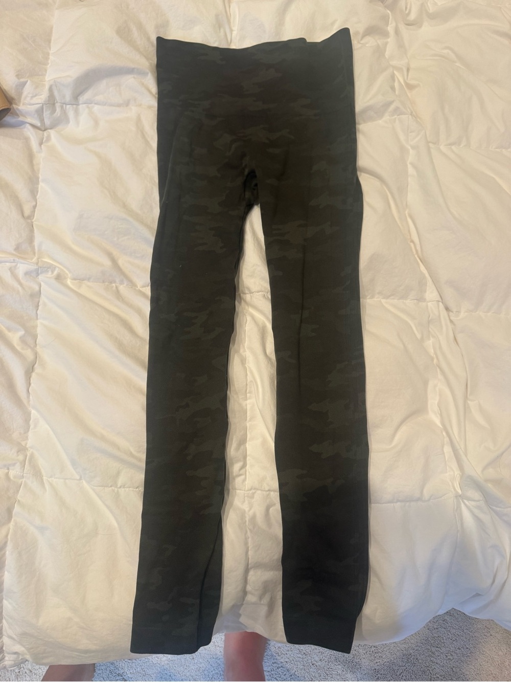 SPANX Black Camo High-Waist Leggings